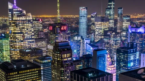 Downtown Manhattan - Timelapse 4k ProRes Stock Footage 161077534
