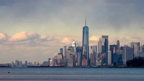 Downtown Manhattan Timelapse Stock Footage 147480910