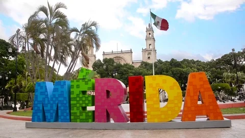 Downtown Merida, Mexico Stock Footage 77098290