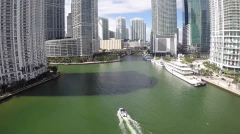 Downtown Miami and Brickell Stock Footage