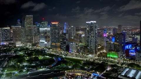 Downtown Miami Hyperlapse Vídeos de archivo 171589045