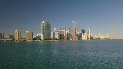 Downtown Miami Skyline December 2019 Video stock 121011753