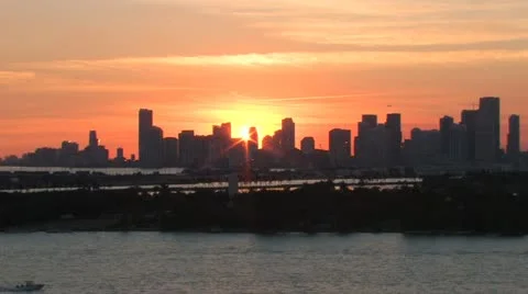 Downtown Miami Sunset Vidéo 12385597