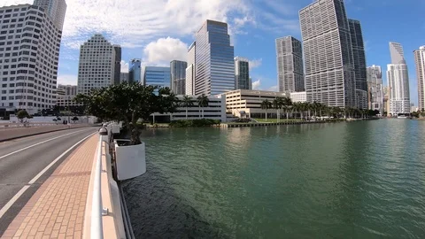 Downtown Miami Time Lapse Video Stock Footage 103163574