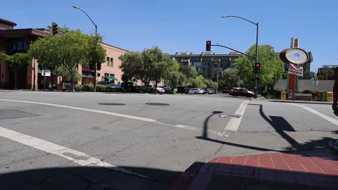 Downtown Millbrae Californai Stock Footage 196941345