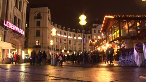 Downtown Munich Stock Footage 25944136