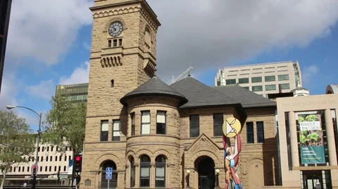 Downtown Museum Building Video stock 40177298