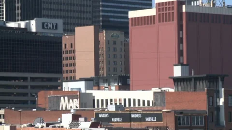 Downtown Nashville Skyline Stock Footage 33756911