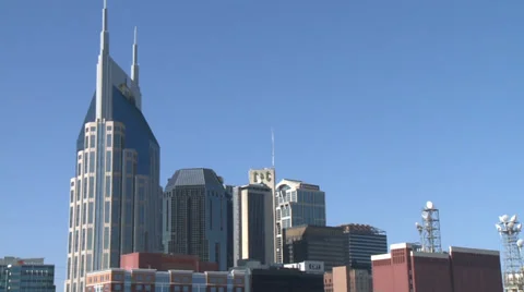 Downtown Nashville Skyline Stock Footage 33756912