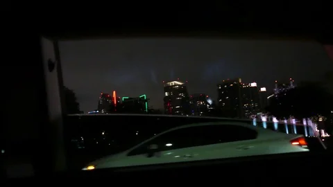 Downtown At Night Stock Footage 123709402