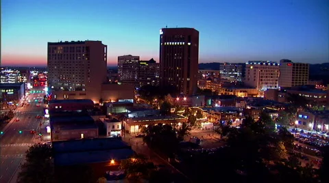 Downtown Nightlife Timelapse 13 59.94 Stock Footage