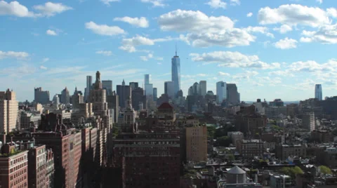 Downtown NY skyline 스톡 동영상 27249021