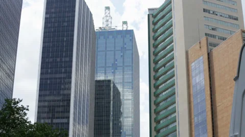 Downtown Office Buildings Stock Footage 28837010