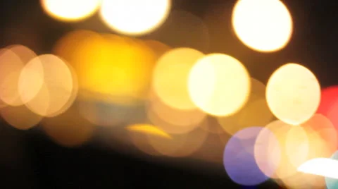 Downtown Orbs Bokeh 库存影片 5045458