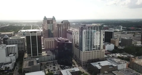 Downtown Orlando Drone (4K) Stock Footage 89884853