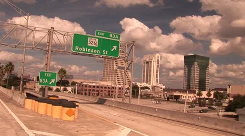 Downtown Orlando  Stock Footage 8694567