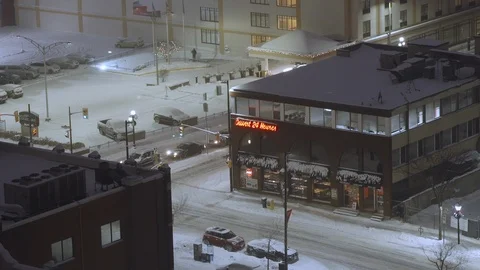 Downtown Ottawa Winter Timelapse Stock-Footage 91702129