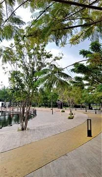 Downtown park Stock Photos