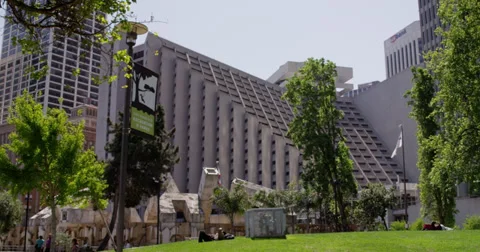 Downtown park view Stock Footage 37064081