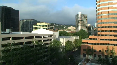 Downtown Portland Stock Footage