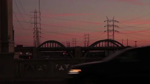 Downtown Power Lines Video stock 51296132
