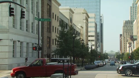 Downtown Raleigh NC Stock Footage 123943904