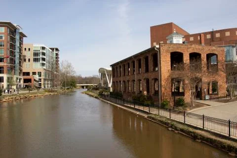 Downtown River Stock Photos