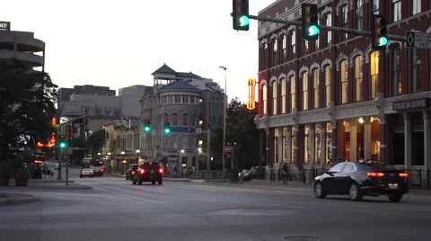 Downtown Road Stock Footage 42204632