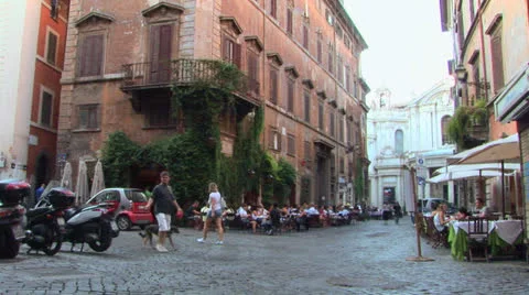 Downtown Rome Stock Footage 25944463