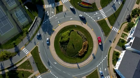 Downtown round about 動画素材 205480282