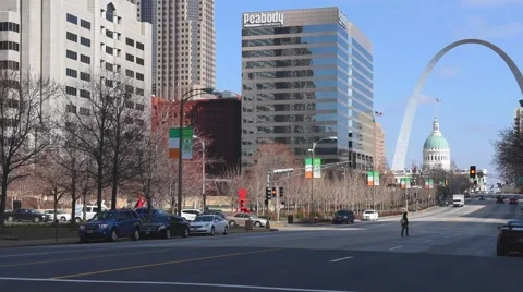 Downtown Saint Louis Stock Footage 48091892