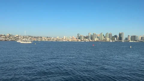 Downtown San Diego Panorama Video stock 341855662