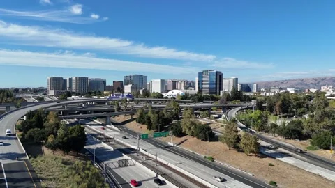 Downtown San Jose Skyline, Ca 2026 Vídeos de archivo 345008525