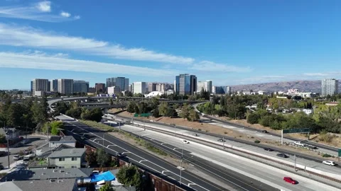 Downtown San Jose Skyline, Ca 2026 Vídeos de archivo 345008535