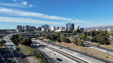 Downtown San Jose Skyline, Ca 2026 Vídeos de archivo 345008590