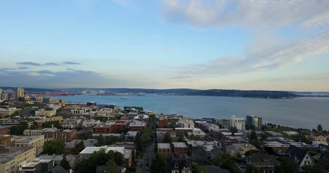 Downtown Seatle Stock Footage 92493365