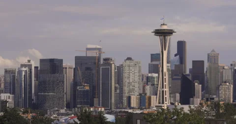 Downtown Seattle City scape Stock Footage 165248406