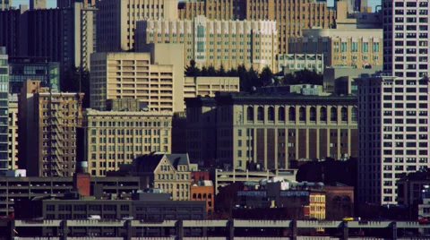 Downtown Seattle Density Stock Footage 62843208