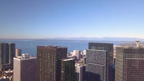 Downtown Seattle Video stock 165424948