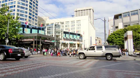 Downtown Seattle Time Lapse 10 Stock Footage 23790877