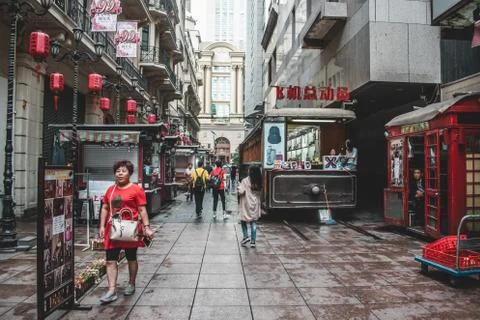 Downtown Shanghai Stock Photos