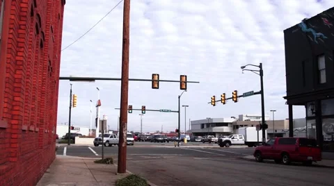 Downtown Shops Pan 001 Vídeos de archivo 44656852