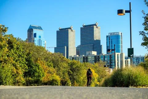 Downtown Skyline of Philadelphia Stock Photos