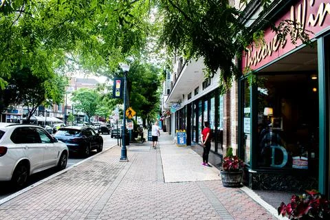 Downtown Somerville 스톡 사진