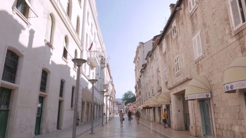 Downtown Split, Croatia Stock Footage 83747543