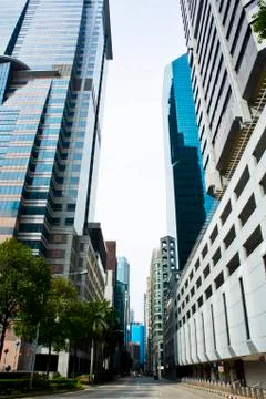 Downtown street Stock Photos