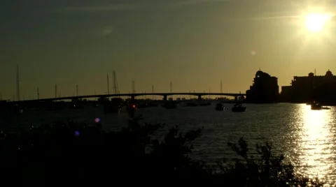 Downtown sunset 1 Stock Footage 40632264