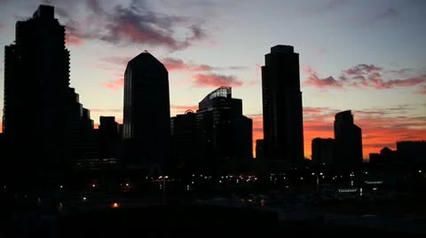 Downtown Sunset Video stock 20608263