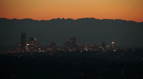 Downtown Sunset Stock Footage 25750335