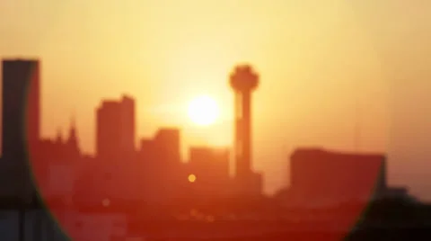 Downtown at sunset Stock Footage 28905899